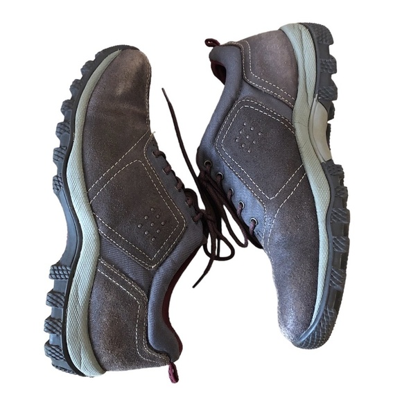 BASS Shoe Women's Size 8 W Brown Mcnally Hiking Leather Sneaker Bowling Style - Picture 8 of 10